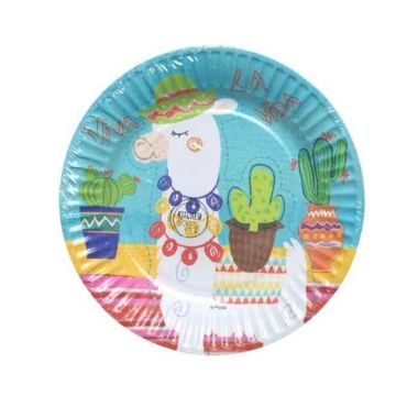 Assiettes-jetables-carton-lama | jourdefete.com