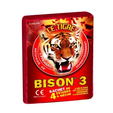 4 Pétards le Tigre Bison – n°3 | jourdefete.com