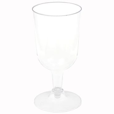 Verres à pied transparents en polystyrène 20,7 cl | jourdefete.com