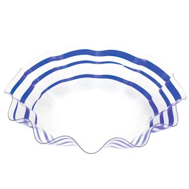 Plat à Vagues - Navy rayé - 32 cm