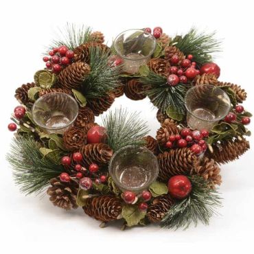 Photophore Couronne de Noël Photophore Couronne de Noël