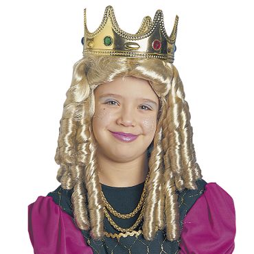 Perruque de princesse blonde - Enfant