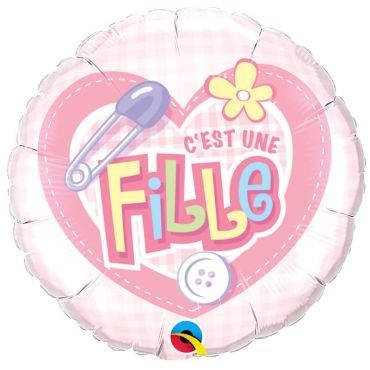 Ballon Hélium "C'est une fille"