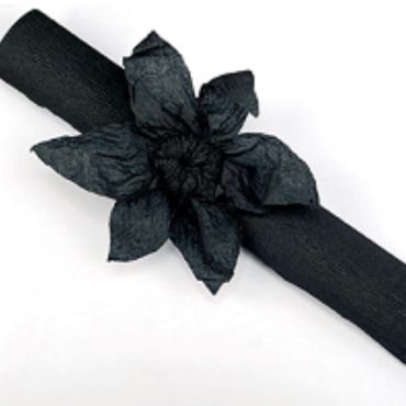 Rouleau papier crépon 10m – Noir