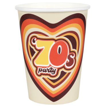 Un lot de 10 gobelets en carton pour un anniversaire vintage | jourdefete.com