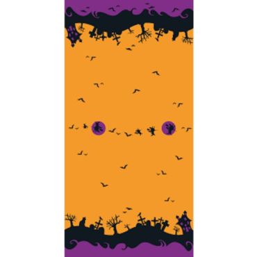 Rouleau de Nappe Damassé  - Sorcière et Cimetière - 6 M