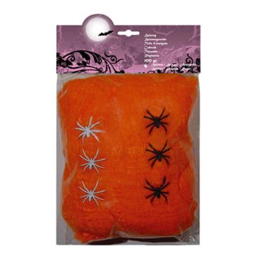 Toiles d'Araignées Oranges Halloween 100g
