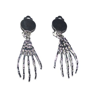 Boucles d'Oreilles Squelette - Argent