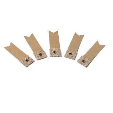 10 Étiquettes Kraft et Jute