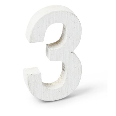 Chiffre "3" en Bois - 5 cm
