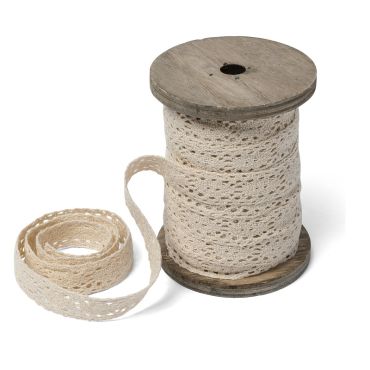 Bobine Dentelle Ivoire 1.5 cm x 10 m