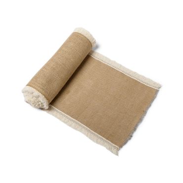 Chemin de table Boho jute et franges
