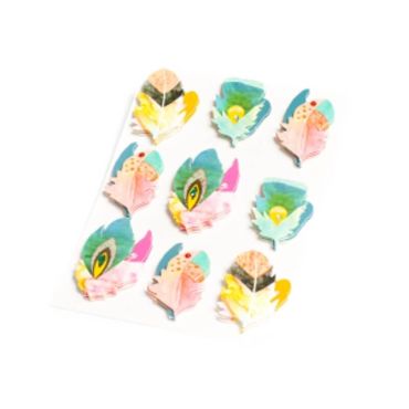 Sachet de 9 Stickers Plumes Gypsy