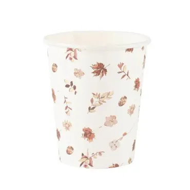 Des gobelets avec des motifs d'automne pour la décoration de table de saison | jourdefete.com