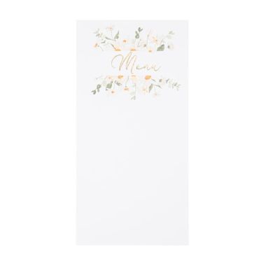 Placez ces menus de la collection Daisy sur les tables de votre événement | jourdefete.com