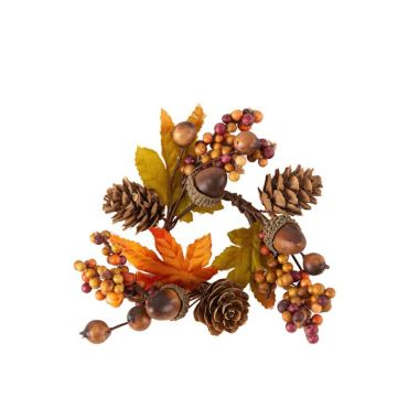 Un splendide rond de serviette avec de nombreux symboles de l'automne | jourdefete.com