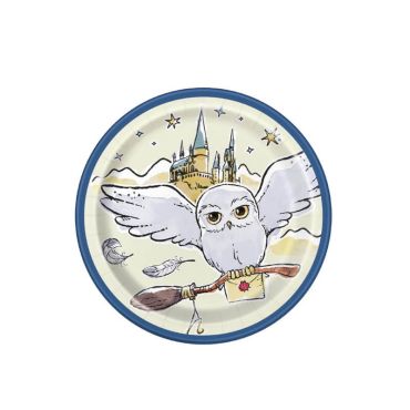 8 assiettes 17 cm Harry Potter Hedwige