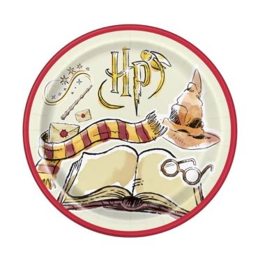 8 Assiettes carton Harry Potter ™ 22 cm