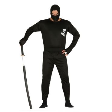 Déguisement de Ninja Noir Homme - Taille Unique