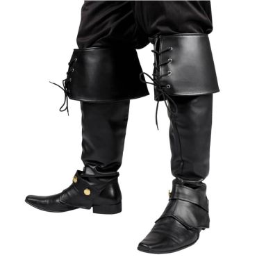 Couvre-bottes avec lacets - Noir