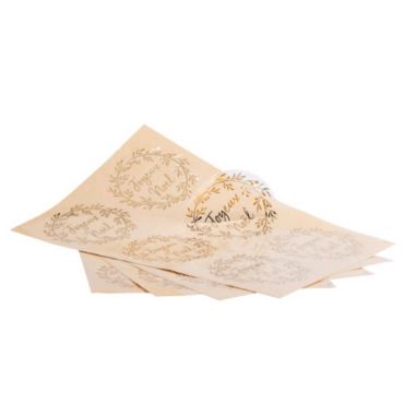 Planches de 24 Stickers Joyeux Noël Transparents