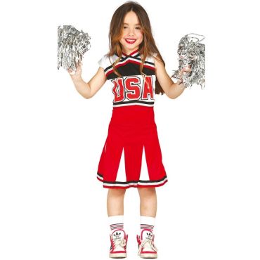 Costume de Cheerleader Fille - Taille au Choix