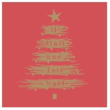 Sachet de 25 Serviettes en Papier Voie Sèche - Il était une fois Noël