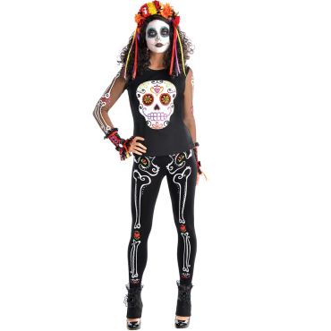 Leggings Day Of The Dead Femme - Taille Unique