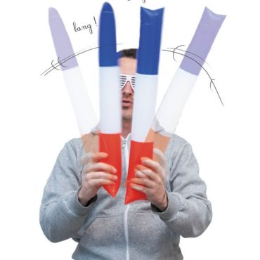 2 Bâtons Gonflables Tap Tap Tricolores - France