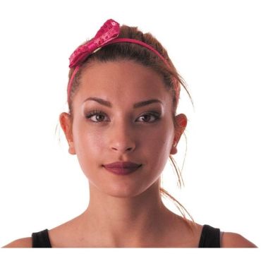 Véritable Noeud Papillon à Sequins - Rose