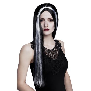 Perruque Sorcière Mèches Blanches