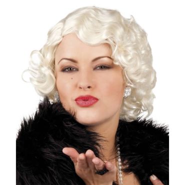 Perruque Célébrité - Blonde Platine