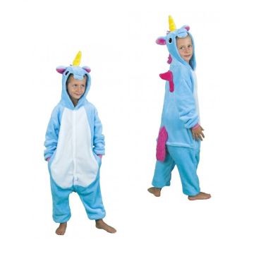 Kigurumi Licorne Bleue Enfant - Taille au Choix