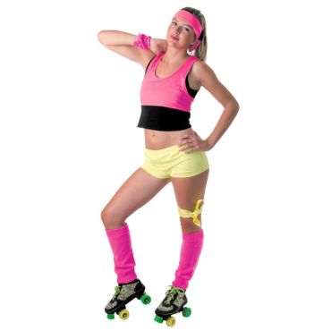 Mini Short Fluo Jaune Femme - Taille Unique Mini Short Fluo Jaune Femme - Taille Unique