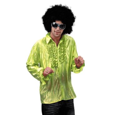 Chemise Star du Disco à froufrous - Vert - Taille au choix