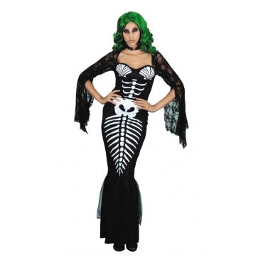 Déguisement Femme - Sirène Squelette - Taille Unique Déguisement Femme - Sirène Squelette - Taille Unique