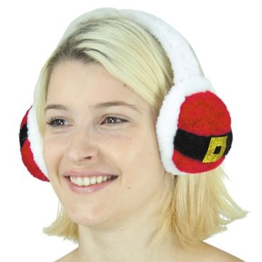 Cache-Oreilles en Fausse Fourrure - Père Noël Cache-Oreilles en Fausse Fourrure - Père Noël