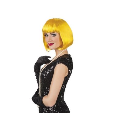 Perruque de Cabaret pour Femme - Jaune