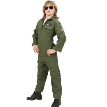 Déguisement de Pilote de Jet Enfant - Taille au Choix