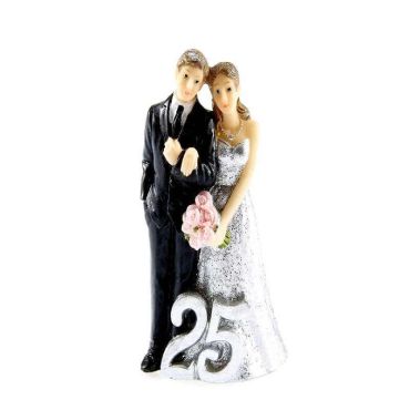 Figurines pour gâteau de mariage - Noces d'Argent Figurines pour gâteau de mariage - Noces d'Argent