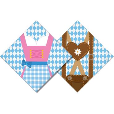 Sachet de 20 Serviettes "Oktoberfest"
