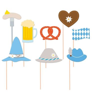 Kit de Photobooth Oktoberfest - 10 pièces