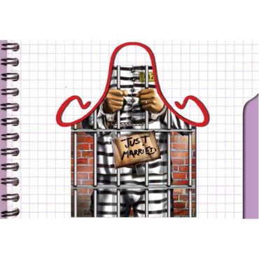 Tablier Réaliste Homme "Just Married"