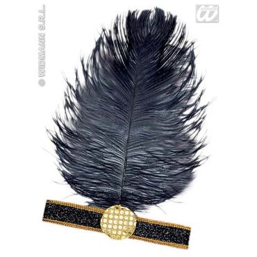 Accessoire bandeau Charleston Noir