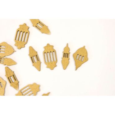 Lot de 12 décorations de table à parsemer - Lanternes marocaines - Collection Aid Moubarak | jourdefete.com