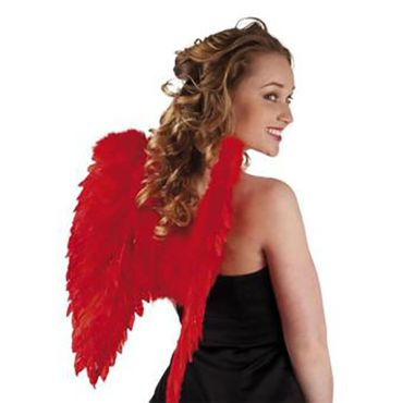 Accessoire ailes d'ange rouges pliables