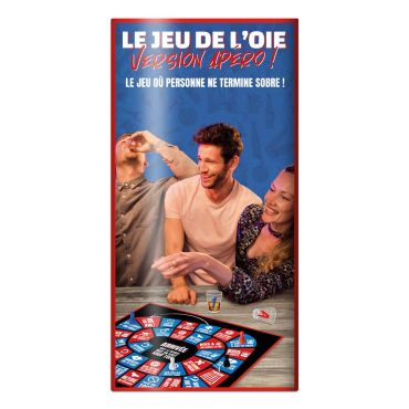 Le Jeu de l’Oie Version Apéro avec des verres et un plateau de jeu | jourdefete.com