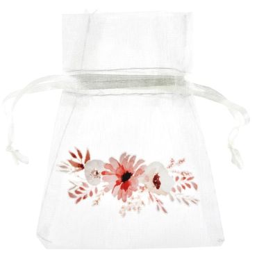 Des pochons parfaits pour offrir des dragées à vos invités lors de votre événement avec la collection Amour Floral | jourdefete.com