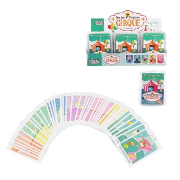 Jeu des 7 familles thème cirque