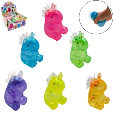 Animal antistress licorne gel multicolore 10 cm | jourdefete.com